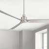 Casa Vieja 60" Sailplane Modern Industrial Indoor Outdoor Ceiling Fan 3 Blade Remote Control Silver Finish Bedroom Patio Living Room Damp Rated - 2 of 4