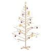 Wooden Christmas Tree with Stand Natural 70.9" Solid pine wood - 3 of 4