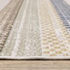 Captiv8e Designs Clara Textural Geometric Striped Ivory Rug - 4 of 4