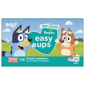 Pampers Easy Ups Training Underwear Boys Size 4 3T4T 108 Count - 1 of 4