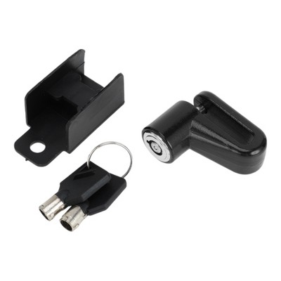 Unique Bargains Bicycle Lock Ring Cable Anti-Theft Bike Lock Motorcycle Wheel Disk Lock Black