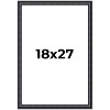 PosterPalooza | Linear Black Picture Frame - UV Acrylic, Foam Board Backing, Hanging Hardware - 2 of 4