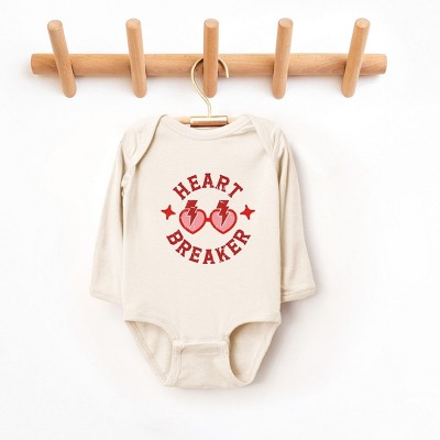 The Juniper Shop Heart Breaker Sunglasses Baby Long Sleeve Bodysuit
