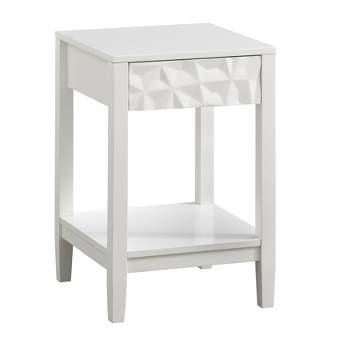 Marquise Modern End Table White - Buylateral