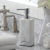 LunaLulinlk Faux Marble Resin Soap Pump, White - 2 of 4