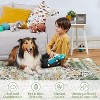 2'x6' Machine Washable Runner Rug, Non-Slip Backing, Vintage Low Pile, Boho Style for Kitchen, Entryway, Laundry Room, Blue - 4 of 4