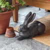 Achla Designs Rabbit Outdoor Garden Lawn Statue Charcoal: Cast Aluminum Animal Sculpture for Tabletop Display - 4 of 4