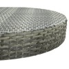 vidaXL – Stylish and Modern Patio Table for Outdoor Settings, Gray, Easy Clean Poly Rattan, 29.7"x41.7" Size, UV Protectant, Light to Move - 3 of 3