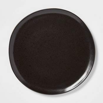 10" Earthenware Houlton Dinner Plate Black - Threshold™