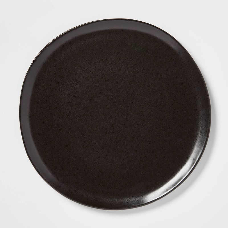 10&#34; Earthenware Houlton Dinner Plate Black - Threshold&#8482;, 1 of 5
