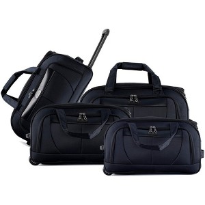 IZOD Carol Soft Shell Duffel Set – 4-Piece Lightweight Rolling Travel Bags - 1 of 4