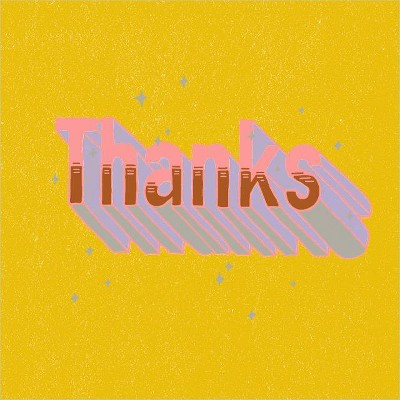 "Thanks" Greeting Card