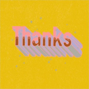 "Thanks" Greeting Card - 1 of 4
