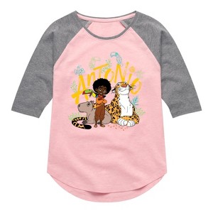 Girls' - Encanto -  Shirt Tail Raglan Graphic T-shirt - 1 of 3