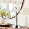 JONATHAN Y 11.5" Madelyn Bohemian Classic Acrylic Rechargeable Integrated LED Table Lamp Clear/Chrome: Portable, Dimmable, ETL Listed - 3 of 4