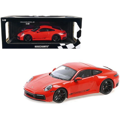 2019 Porsche 911 Carrera 4S Orange with Black Stripes Limited Edition to  600 pieces 1/18 Diecast Model Car by Minichamps