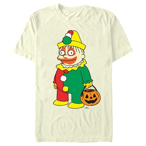 Men's The Simpsons Halloween Clown Ralph T-shirt - Beige - Small