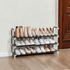 Slim 3-Tier Shoe Rack with Space-Saving Design and Sturdy Construction - Ideal Shoe Storage Solution for Entryways and Closets - 2 of 4