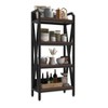 KTMBDW 4-Tier Metal Storage Rack, Shelving Unit with X Side Frames, Bakers Rack, Kitchen Organizers Storage for Entryway, Living Room, Bathroom, Black - 4 of 4