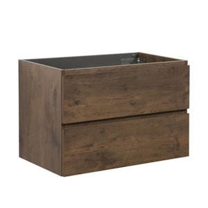 NicBex 29.7" Morden Bathroom Vanity without Sink, Wall Mounted Bathroom Storage Cabinet, 2 Spacious Drawers for Bathroom - 1 of 4