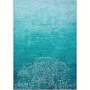 Washable Vintage Ombre Runner Rug, Non Slip Throw Carpet, Low Pile Soft Mat for Bathroom Bedroom Hallway Entryway Laundry Room Kitchen - 2 of 4