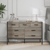 NicBex Drawer Dresser with 7 Drawers Farmhouse Wooden Storage Dresser Organizer with Steel Frame for Bedroom,Living Room - 2 of 4