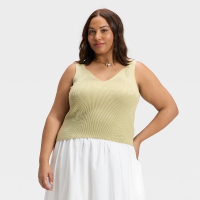 Women's V-Neck Sweater Tank - A New Day™