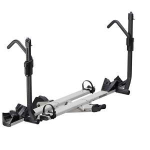 Yakima StageTwo 2 Inch Premium Platform 2 Bike Tray Hitch Rack Accommodates 52 Inches Wheelbases with Remote Tilt Lever and SKS Locks, Slate - 1 of 4