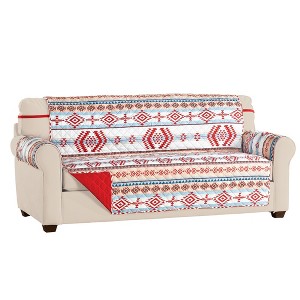 Collections Etc Reversible Aztec Furnprotector - 1 of 2