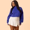 Blogilates Women's Marshmallow Mockneck Sweatshirt - 3 of 4