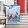 Snow Country Birds  Lustre Double Sided Indoor Outdoor Decor 18" x 12.5" - 2 of 2