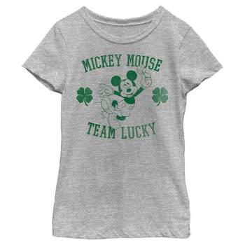 Girl's Disney Mickey Mouse Team Lucky T-Shirt