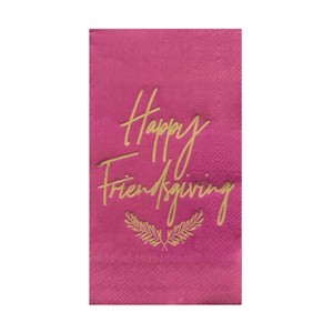 Jollity & Co. - Happy Friendsgiving Guest Napkins - Pack of 16 Paper Napkins - 1 of 2
