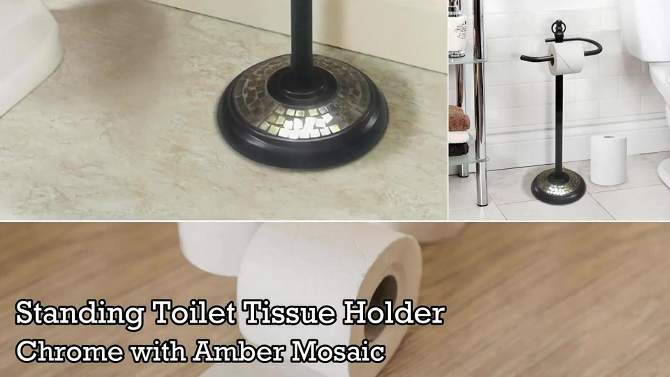 Freestanding Toilet Tissue Holder Bronze - Nu Steel, 2 of 9, play video