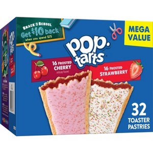 Pop-Tarts Frosted Cherry and Frosted Strawberry Pastry Variety Pack - 32ct / 54.1oz - 1 of 4