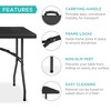 Best Choice Products 6ft Plastic Folding Table, Indoor Outdoor Heavy Duty Portable w/ Handle, Lock - image 4 of 4