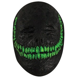 Ghoulish Adult Glow in the Dark Creepy Grin Costume Mask -  - Black - 1 of 1
