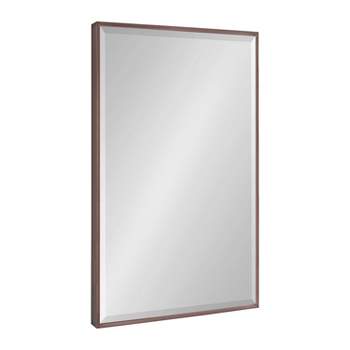 24.7" x 36.7" Rhodes Rectangle Wall Mirror Bronze - Kate & Laurel All Things Decor
