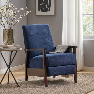 CENGHU Recliner Chair, Wing Back Chairs with Arms, Adjustable Modern Single Recliner Chair for Living Room/Bedroom, Fabric
