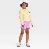 Girls' Disney Stitch "Waves For Days" Graphic Terry Hooded Sweatshirt - Yellow - 4 of 4