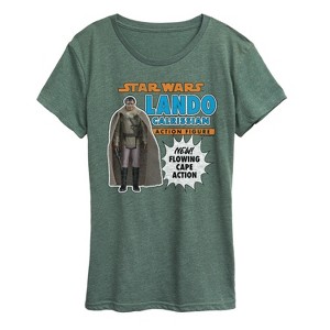 Women's - Star Wars - Lando Action Figure Short Sleeve Graphic T-Shirt - 1 of 4