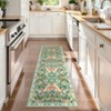 Modern Pastoral Machine Washable Area Rug Non Slip Soft Floral Butterfly Printed Indoor Floor Cover Low Pile Non Shedding Rug for Living Room Bedroom - 3 of 4