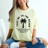 Simply Sage Market Women's Take Me To The Beach Palm Tree Short Sleeve Garment Dyed Tee - 2 of 2