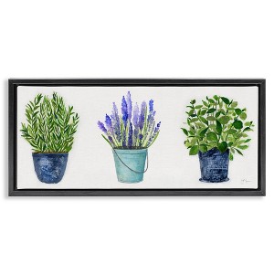 Stupell Industries Varied Potted Plants & Herbs, 31" x 14" - 1 of 4