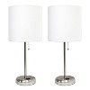 Creekwood Home Contemporary Bedside Table Lamp with Power Outlet - 4 of 4
