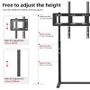 Artloge Wall TV Stand Free Standing Mount Stand Universal White Mount with Height Adjustable Bracket for 32-65" or 32-100" Plasma Screen,LED,LCD,OLED - 4 of 4