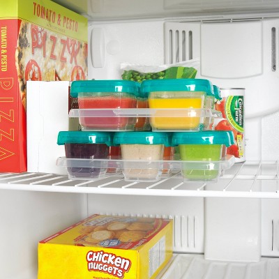 12-Piece Clear BPA-Free Plastic Baby Food Storage Set