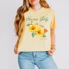 Simply Sage Market Women's Hawaii Girly Flower Short Sleeve Relaxed Fit Cropped Tee - 2 of 3