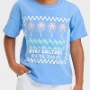 Grayson Mini Toddler Girls' Surf Culture Short Sleeve T-Shirt - Blue - 2 of 4