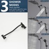 ALEXOUN shower System 12 Inch Bathroom Luxury Rain Mixer Shower Combo Set Wall Mounted Rainfall Shower Head and Handheld System Shower Faucet Set - 3 of 4